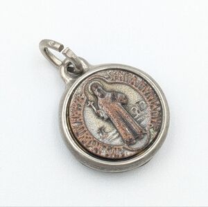 Antique Saint Benedict Medal pendant charm